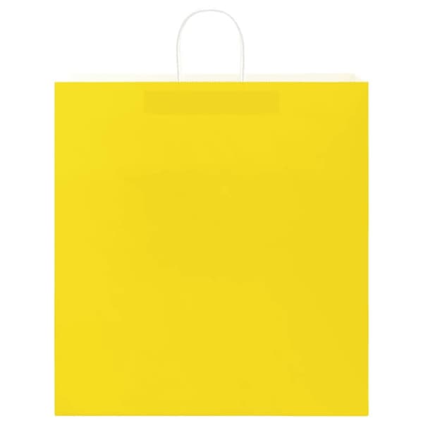 vidaXL Kraftpapperspåsar 250 st med handtag gul 45x17x48 cm
