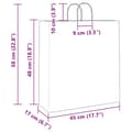 Miniatyrbild 11 av 11: vidaXL Kraftpapperspåsar 250 st med handtag gul 45x17x48 cm