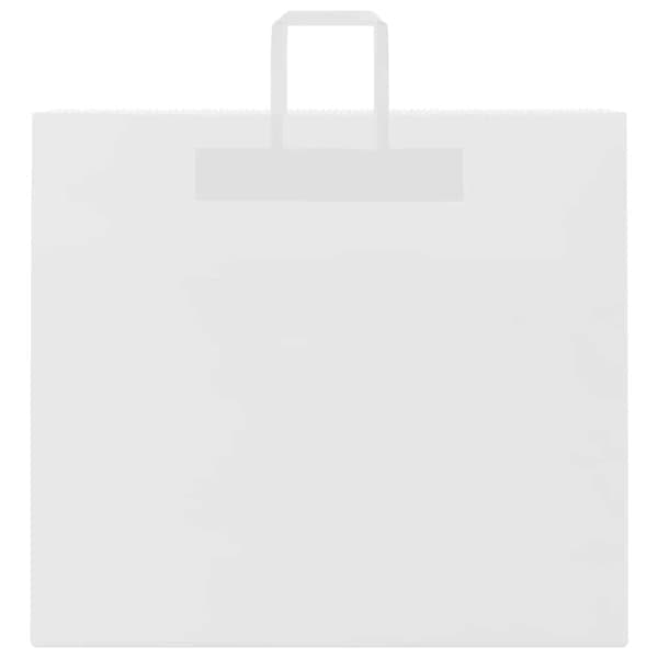 vidaXL Kraftpapperspåsar 50 st med handtag vit 54x15x49 cm