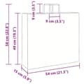 Miniatyrbild 11 av 11: vidaXL Kraftpapperspåsar 50 st med handtag vit 54x15x49 cm