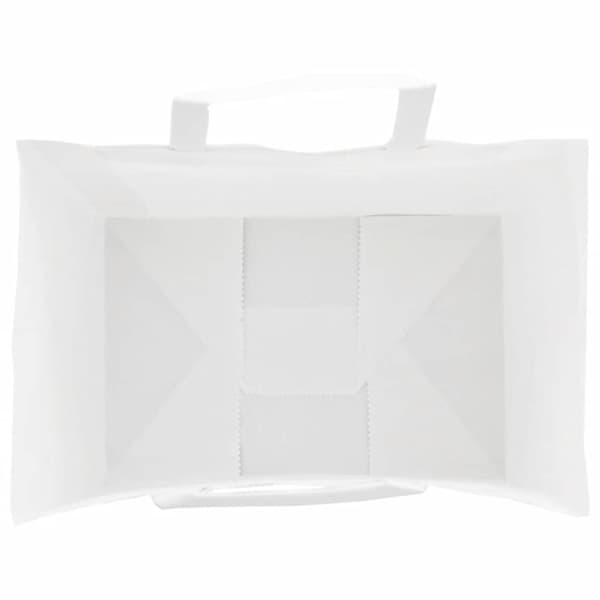 vidaXL Papirposer 250 stk med håndtak hvit 32x22x28 cm