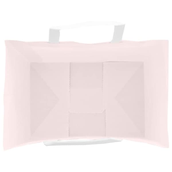 vidaXL Kraftpapperspåsar 250 st med handtag rosa 32x22x28 cm