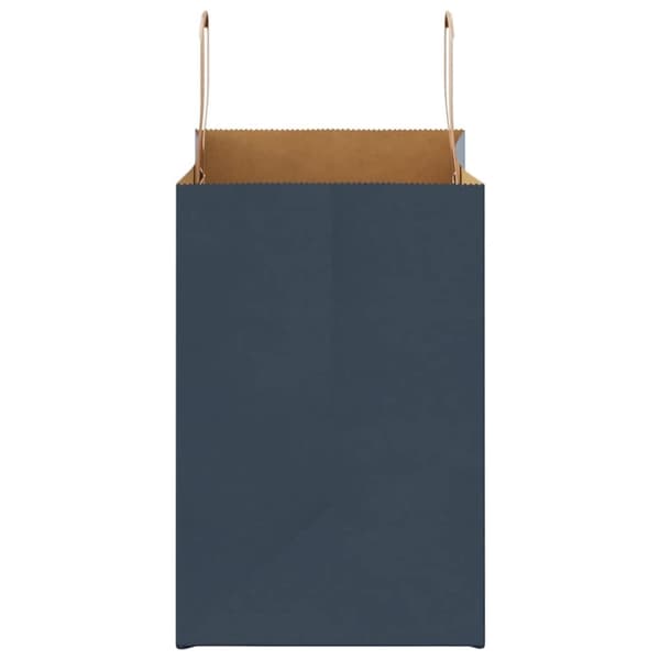 vidaXL Kraftpapperspåsar 250 st med handtag blå 26x17x25 cm