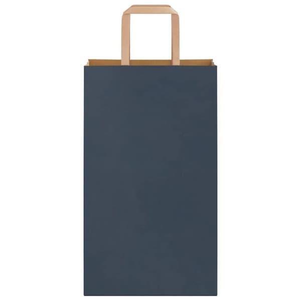 vidaXL Kraftpapperspåsar 250 st med handtag blå 21x11x36 cm
