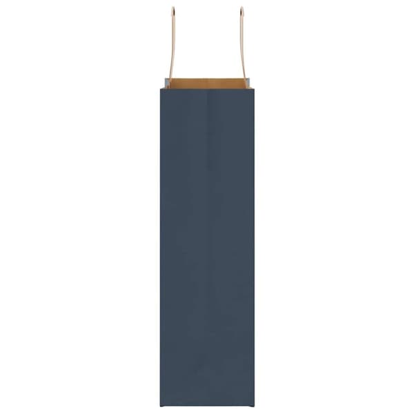 vidaXL Kraftpapperspåsar 250 st med handtag blå 21x11x36 cm
