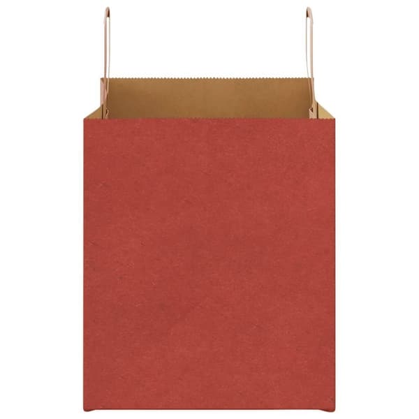 vidaXL Kraftpapperspåsar 50 st med handtag röd 32x22x24 cm