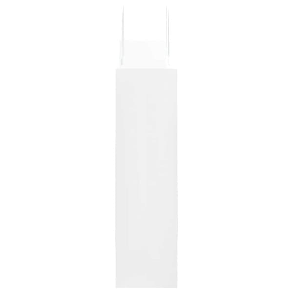 vidaXL Kraftpapperspåsar 250 st med handtag vit 32x12x42 cm
