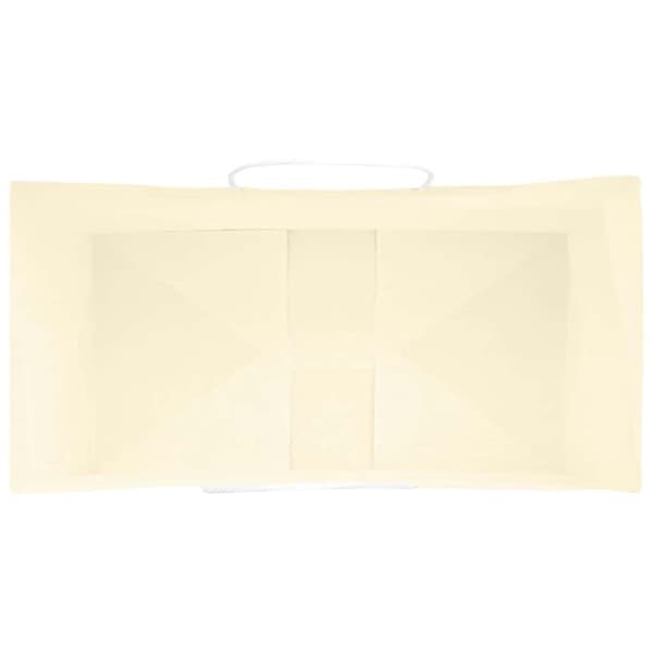vidaXL Kraftpapperspåsar 250 st med handtag gul 32x17x44 cm