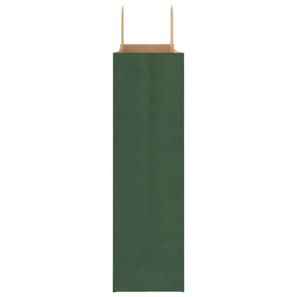 vidaXL Papirposer 250 stk med håndtak grønn 54x15x49 cm