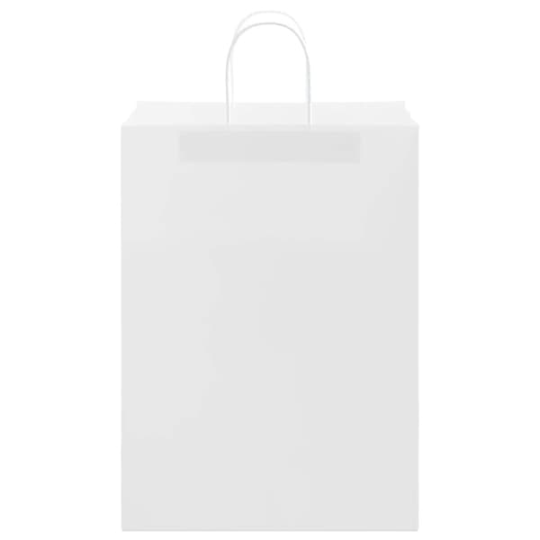 vidaXL Kraftpapperspåsar 250 st med handtag vit 32x17x44 cm