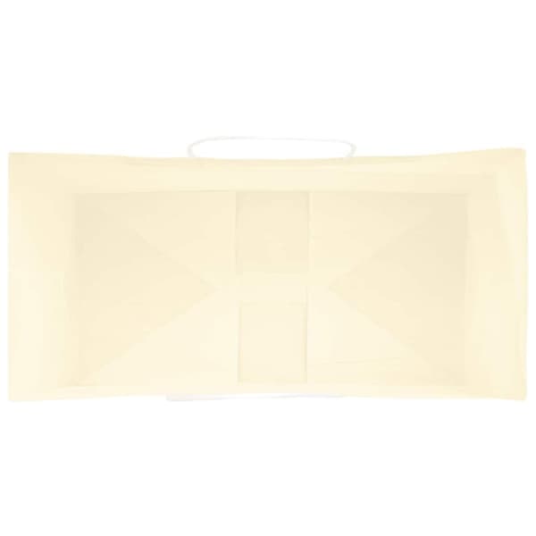 vidaXL Kraftpapperspåsar 50 st med handtag gul 21x11x36 cm