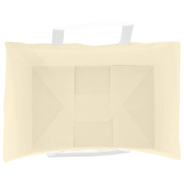 vidaXL Kraftpapperspåsar 50 st med handtag gul 32x22x24 cm