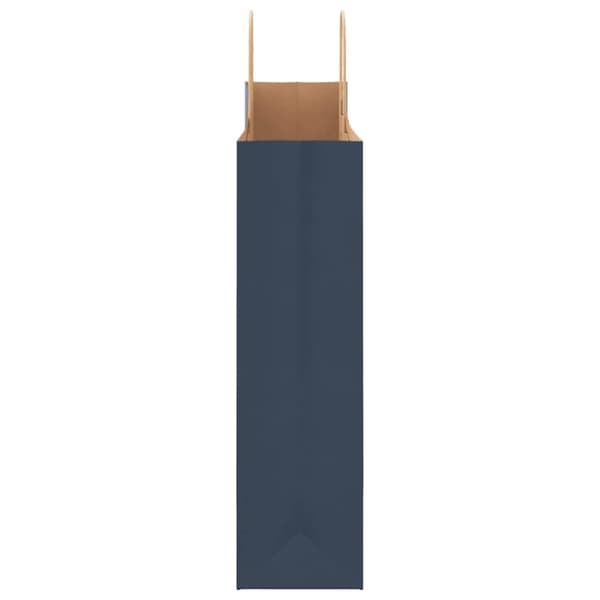vidaXL Kraftpapperspåsar 250 st med handtag blå 32x12x42 cm