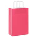 Miniatyrbild 3 av 11: vidaXL Kraftpapperspåsar 250 st med handtag rosa 21x11x31 cm