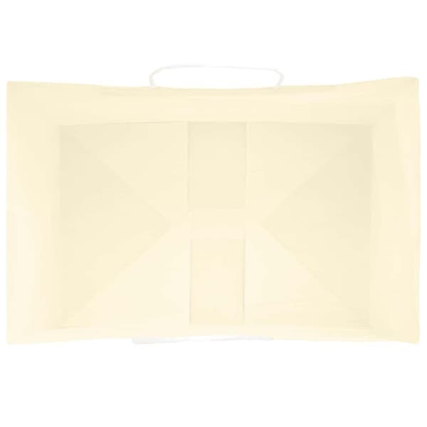 vidaXL Kraftpapperspåsar 50 st med handtag gul 32x22x28 cm
