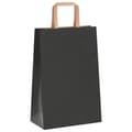 Miniatyrbild 4 av 11: vidaXL Kraftpapperspåsar 50 st med handtag svart 21x11x31 cm