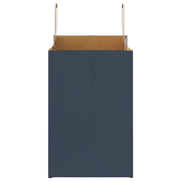 vidaXL Kraftpapperspåsar 50 st med handtag blå 26x17x25 cm