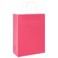 Miniatyrbild 4 av 11: vidaXL Kraftpapperspåsar 50 st med handtag rosa 26x12x35 cm