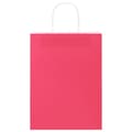 Miniatyrbild 5 av 11: vidaXL Kraftpapperspåsar 50 st med handtag rosa 26x12x35 cm