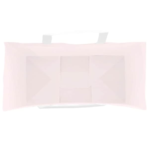 vidaXL Kraftpapperspåsar 250 st med handtag rosa 18x8x22 cm