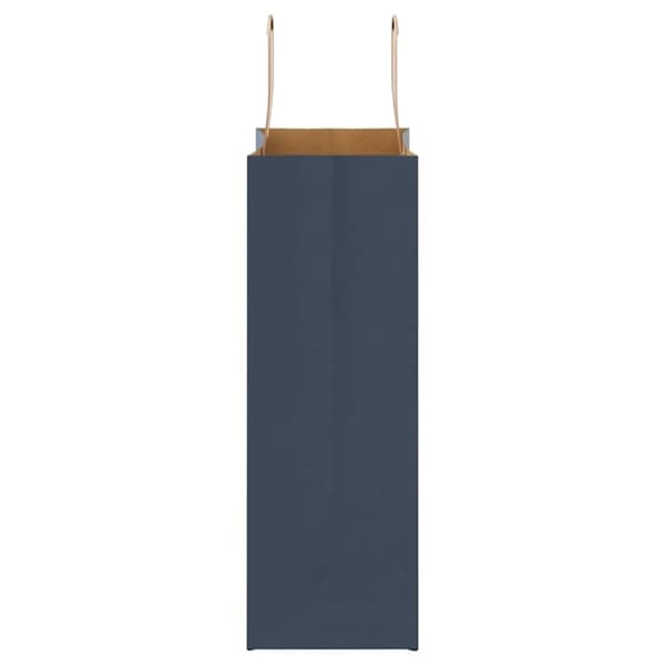 vidaXL Kraftpapperspåsar 250 st med handtag blå 21x11x31 cm