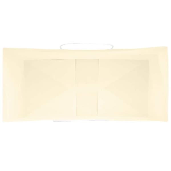 vidaXL Kraftpapperspåsar 50 st med handtag gul 18x8x22 cm