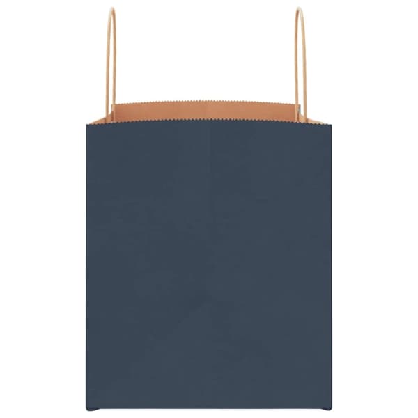 vidaXL Kraftpapperspåsar 50 st med handtag blå 32x22x24 cm