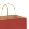Miniatyrbild 10 av 11: vidaXL Kraftpapperspåsar 250 st med handtag röd 54x15x49 cm