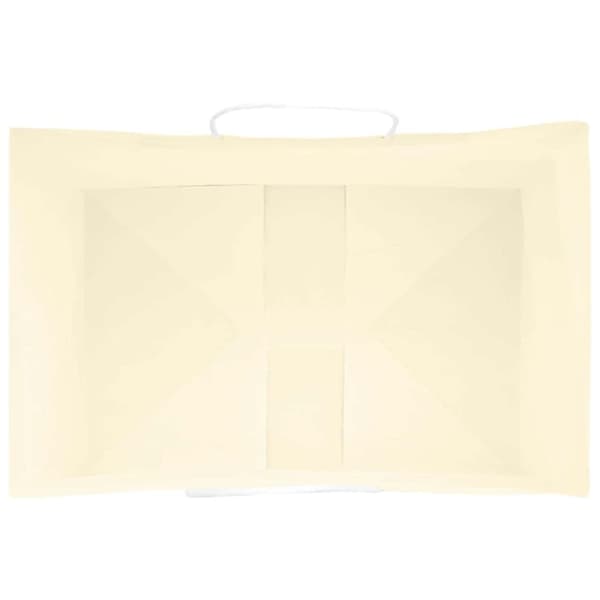 vidaXL Kraftpapperspåsar 250 st med handtag gul 32x22x24 cm