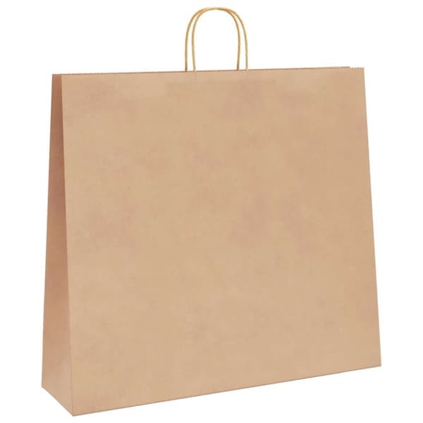 vidaXL Paperikassit 50 kpl kahvoilla ruskea 54x15x49 cm