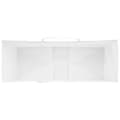 Pikkukuva 8 / 11: vidaXL Paperikassit 250 kpl kahvoilla valkoinen 45x17x48 cm