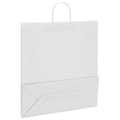 Pikkukuva 9 / 11: vidaXL Paperikassit 250 kpl kahvoilla valkoinen 45x17x48 cm