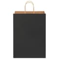 Pikkukuva 5 / 11: vidaXL Paperikassit 250 kpl kahvoilla musta 32x17x44 cm