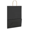 Pikkukuva 9 / 11: vidaXL Paperikassit 250 kpl kahvoilla musta 32x17x44 cm