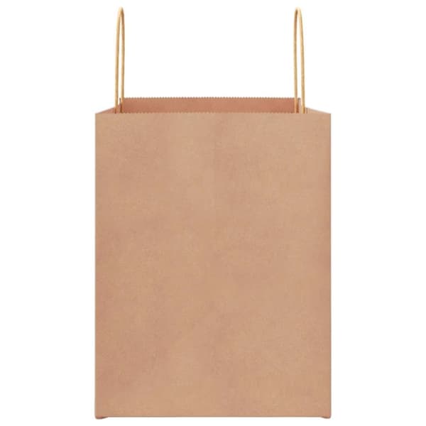 vidaXL kraftpapirposer 250 stk. med håndtag 32x22x28 cm brun