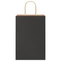 Pikkukuva 5 / 11: vidaXL Paperikassit 250 kpl kahvoilla musta 21x11x31 cm