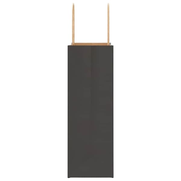 vidaXL Paperikassit 250 kpl kahvoilla musta 21x11x31 cm