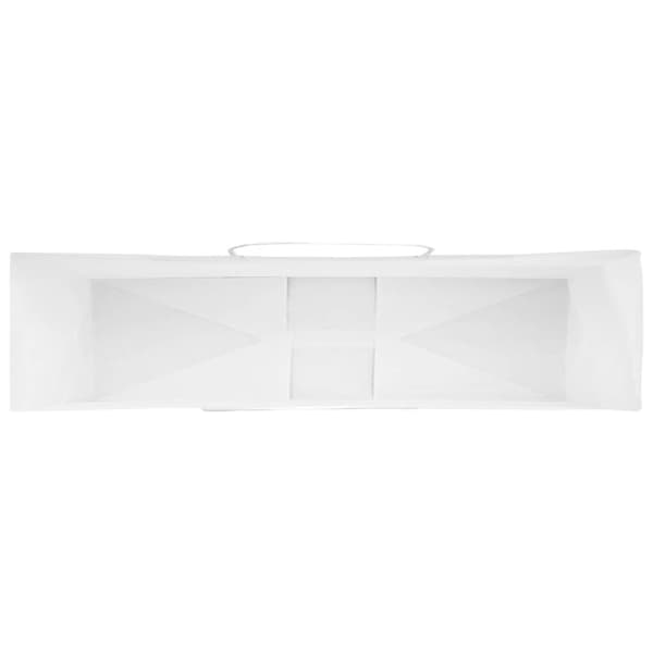 vidaXL kraftpapirposer 250 stk. med håndtag 54x15x49 cm hvid