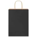 Pikkukuva 5 / 11: vidaXL Paperikassit 250 kpl kahvoilla musta 26x12x35 cm