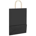 Pikkukuva 9 / 11: vidaXL Paperikassit 250 kpl kahvoilla musta 26x12x35 cm