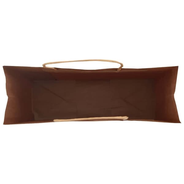 vidaXL Paperikassit 250 kpl kahvoilla musta 32x12x42 cm
