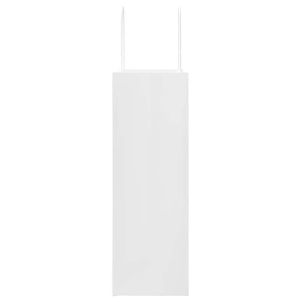 vidaXL kraftpapirposer 250 stk. med håndtag 26x12x35 cm hvid