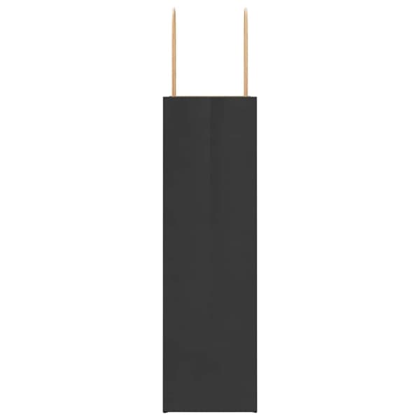 vidaXL Paperikassit 50 kpl kahvoilla musta 21x11x36 cm