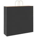 Pikkukuva 7 / 11: vidaXL Paperikassit 250 kpl kahvoilla musta 54x15x49 cm