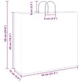Pikkukuva 11 / 11: vidaXL Paperikassit 250 kpl kahvoilla musta 54x15x49 cm