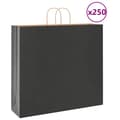 Pikkukuva 1 / 11: vidaXL Paperikassit 250 kpl kahvoilla musta 54x15x49 cm
