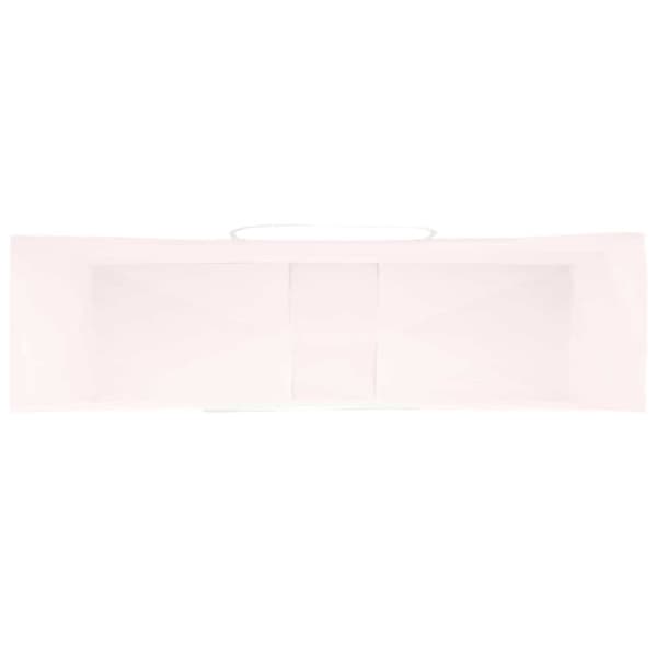 vidaXL Kraftpapperspåsar 250 st med handtag rosa 54x15x49 cm