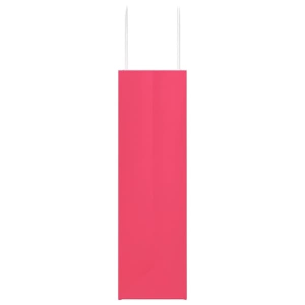 vidaXL Kraftpapperspåsar 250 st med handtag rosa 21x11x36 cm