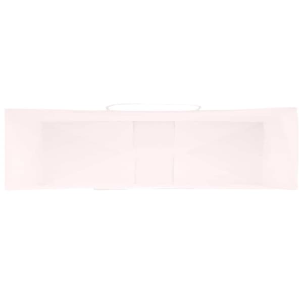 vidaXL kraftpapirposer 50 stk. med håndtag 54x15x49 cm lyserød