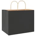 Pikkukuva 7 / 11: vidaXL Paperikassit 250 kpl kahvoilla musta 32x22x24 cm